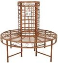 Garden Pleasure Deko Baumbank LARISSA &Oslash; 121 cm, Stahl Rost-Optik