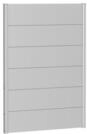 Biohort Wandpaneele f&uuml;r Sichtschutz B 100 x H 135 cm Ohne Acrylglas silber-metallic