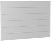 Biohort Wandpaneele f&uuml;r Sichtschutz B 200 x H 135 cm Ohne Acrylglas silber-metallic