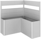 Biohort Sichtschutz mit Acrylglas-Paneel f&uuml;r Pflanzbeet Belvedere mit L-Form (2