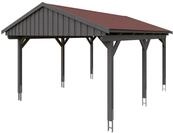Skan Holz Fichtelberg - Satteldach Einzelcarport Breite 423 cm Gr. 1 - 423 x...