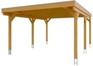 Skan Holz Grunewald - Flachdach Carport aus Leimholz Breite 427 cm Gr. 1 - 427 x 554