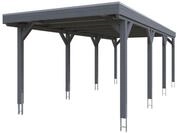 Skan Holz Grunewald - Flachdach Carport aus Leimholz Breite 321 cm Gr. 2 - 321...