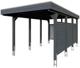 Skan Holz Carport Friesland Hybrid Set 11 314x555 cm inkl. R&uuml;ck- und...