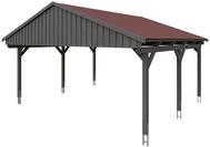 Skan Holz Fichtelberg - Satteldach Doppelcarport Breite 423 cm Gr. 1 - 618 x...