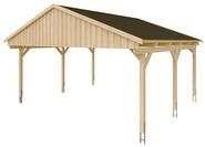 Skan Holz Fichtelberg - Satteldach Doppelcarport Breite 423 cm Gr. 1 - 618 x...