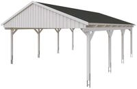Skan Holz Fichtelberg - Satteldach Doppelcarport Breite 423 cm Gr. 2 - 618 x...