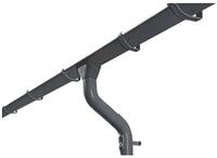 Skan Holz Metall Regenrinnen f&uuml;r Satteldach-Carports-812 cm (2er-Set)-anthrazit