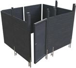 Skan Holz Abstellraum C8 f&uuml;r Carports - Profilschalung schiefergrau