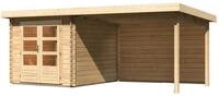 Karibu Gartenhaus Bastrup 4 inkl. 300 cm Schleppdach und R&uuml;ckwand &ndash; 28...