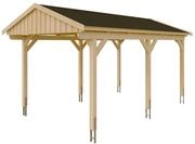 Skan Holz Fichtelberg - Satteldach Einzelcarport Breite 317 cm Gr. 1 - 317 x...