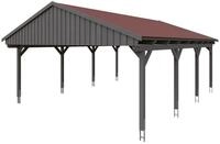 Skan Holz Fichtelberg - Satteldach Doppelcarport Breite 423 cm Gr. 2 - 618 x...