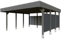 Skan Holz Carport Friesland Hybrid Set 13 557x555 cm inkl. R&uuml;ck- und...