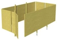Skan Holz Abstellraum C6 f&uuml;r Carports - Profilschalungfarblich unbehandelt