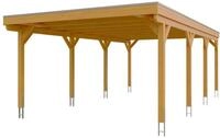 Skan Holz Grunewald - Flachdach Carport aus Leimholz Breite 427 cm Gr. 2 - 427 x 796