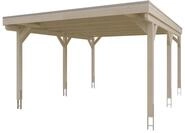 Skan Holz Grunewald - Flachdach Carport aus Leimholz Breite 427 cm Gr. 1 - 427...
