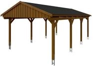 Skan Holz Fichtelberg - Satteldach Einzelcarport Breite 423 cm Gr. 2 - 423 x...