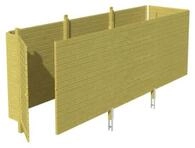 Skan Holz Abstellraum C5 f&uuml;r Carports - Profilschalung-farblich unbehandelt
