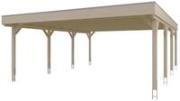 Skan Holz Grunewald - Flachdach Carport aus Leimholz Breite 622 cm Gr. 2 - 622...