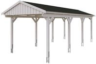 Skan Holz Fichtelberg - Satteldach Einzelcarport Breite 317 cm Gr. 2 - 317 x...