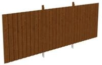 Skan Holz R&uuml;ckwand f&uuml;r Leimholz Doppel- Carports - Deckelschalung Gr. 2 nussbaum