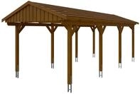 Skan Holz Fichtelberg - Satteldach Einzelcarport Breite 317 cm Gr. 2 - 317 x...