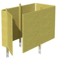 Skan Holz Abstellraum C1 f&uuml;r Carports - Profilschalung farblich unbehandelt