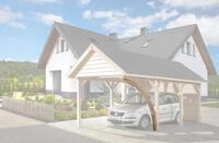 Weka Leimholzrundbogen f&uuml;r Einzelcarport 614/615 Leimholz Flach- und Satteldach
