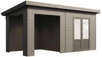 Wolff Finnhaus WPC Gartenhaus Tona 5024 - 28 mm Anthrazit