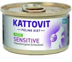 KATTOVIT Sensitive 85 Gramm Katzenspezialfutter 12 x 85 Gramm Pute