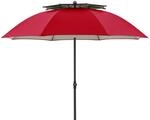 doppler Strandschirm WINDPROFI 200 Manual, Aluminium Anthrazit / 100 % Polyester 80