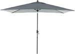 doppler Mittelmastschirm myZONE 300 x 200 Auto Tilt, Aluminium Anthrazit / 100 %