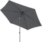 doppler Mittelmastschirm myZONE 300 Push up, Aluminium Anthrazit / 100 % Polyester