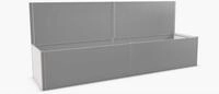 Biohort Sichtschutz f&uuml;r Hochbeet 4 m Seite, silber-metallic
