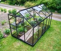 Halls Gew&auml;chshaus Popular SET - 3.19 x 1.93 m - 6.2 m&sup2; (Gr. 3) 3 mm...