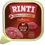 Rinti Singlefleisch Excusiv Schale 150g Hundenassfutter 5 x 150 Gramm Ziege PUR