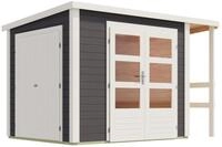 Karibu Multifunktionshaus Pultdach-Gartenhaus inkl. Schleppdach und...