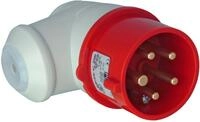 Kopp CEE-Winkelstecker rot 5-polig