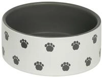 Nobby Keramiknapf Pata creme/grau Hundenapf 15 x 6 Centimeter