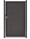 GroJaViento Tor Farbe: Steingrau co-extrudiert Ma&szlig;: 100x180cm Rahmen:...