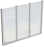 Skan Holz Seitenw&auml;nde aus Polycarbonat f&uuml;r Terrassendach (freistehend)