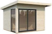 Palmako Gartenhaus Andrea 7,5 m&sup2; Slide Plus - 44 mm naturbelassen