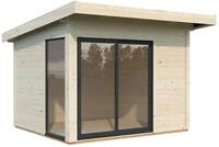 Palmako Gartenhaus Andrea 7,5 m&sup2; Slide Plus - 44 mm transparent tauchgrundiert