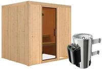 Karibu Sauna Daria - 68 mm Systemsauna - 230 Volt Plug & Play-3,6 kW Plug&Play...