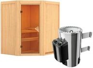 Karibu Sauna Tonja - 68 mm Systemsauna - 230 Volt Plug & Play-3,6 kW Plug&Play...