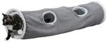 TRIXIE Spieltunnel Harvey, Pl&uuml;sch, &oslash; 27 &times; 116 cm, grau
