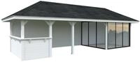 Palmako Pavillon Bianca 24,9 m&sup2; Set 515 Slide Plus mit...