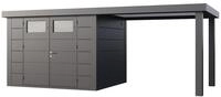 Telluria Metallger&auml;tehaus Classico 3024 mit 280 cm Seitendach...