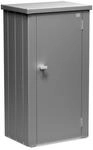 Biohort Terrassenschrank Julia B 77 x T 57 x H 140 cm (Gr&ouml;&szlig;e M) quarzgrau-metallic