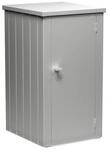 Biohort Terrassenschrank Julia B 77 x T 87 x H 140 cm (Gr&ouml;&szlig;e L) silber-metallic
